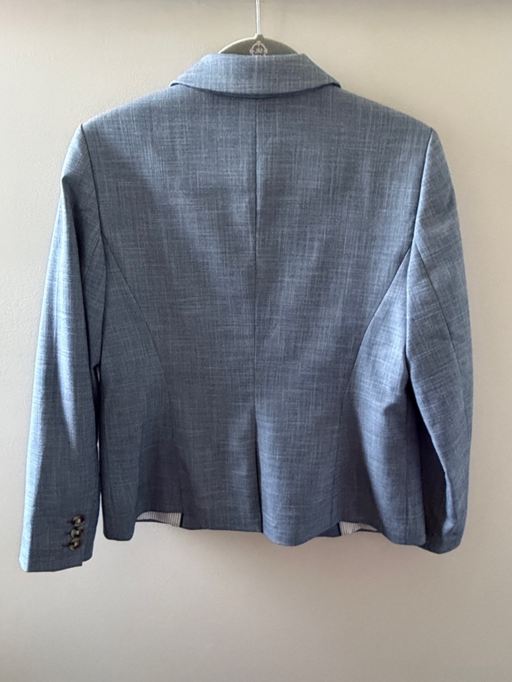 Talbots Blue Single-Button Notch Lapel Blazer - Picture 8 of 8